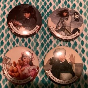 Set of Samantha American Girl Pins Pleasant Company